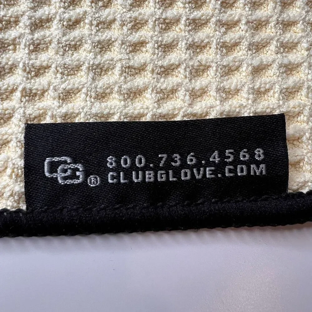 Club glove golf microfiber cart towel embroidered logo bundle of 3 towels